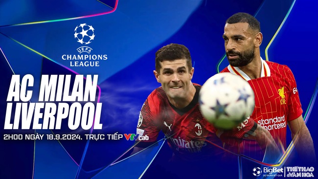 Nhận định, soi tỷ lệ AC Milan vs Liverpool (2h00, 18/9), Vòng đấu hạng Champions League 2024/25 - Ảnh 1.